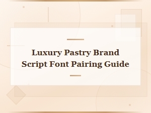 Luxury Pastry Brand Script Font Pairing Guide for Elegant Bakeries